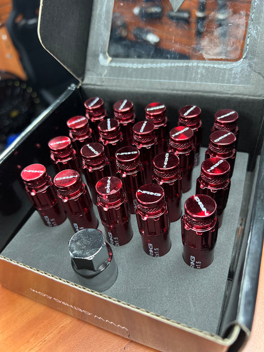 NRG LUG NUTS RED